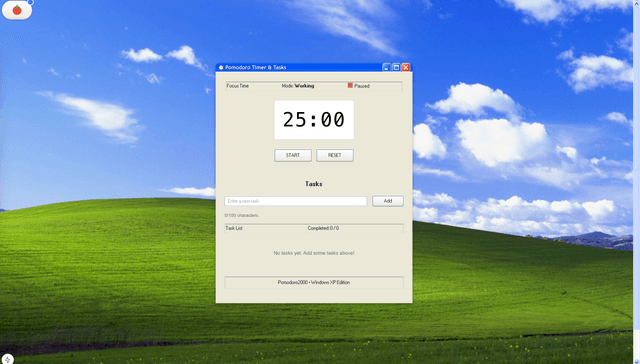 Windows XP theme preview